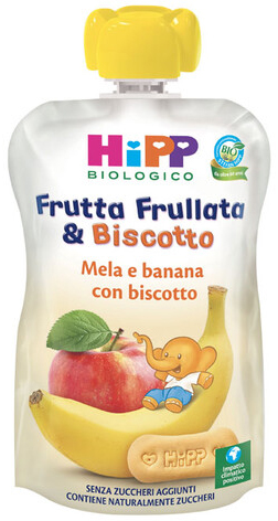 HIPP BIO FRUTTA FRULLATA&BISCOTTO MELA BANANA BISCOTTO 90 G - Farmapanda Srl