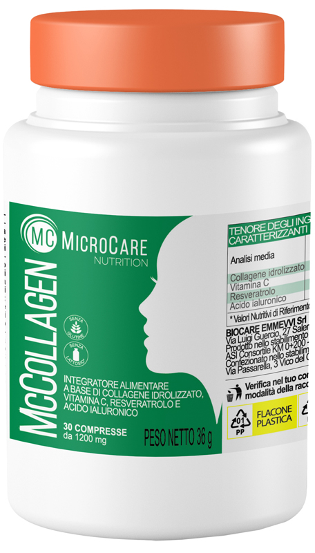 MICROCARE NUTRITION MC COLLAGEN 30 COMPRESSE DA 1200 MG - Farmapanda Srl