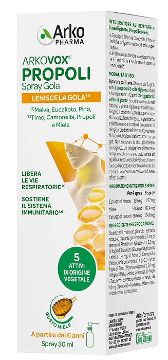 ARKOVOX PROPOLI SPRAY 30 ML - Farmapanda Srl