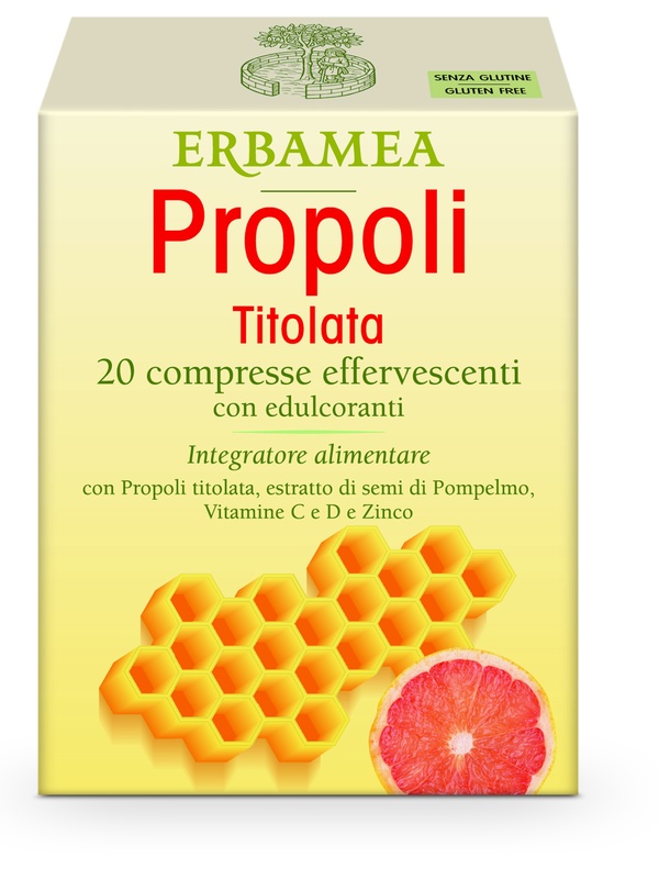PROPOLI TITOLATA 20 COMPRESSE EFFERVESCENTI - Farmapanda Srl
