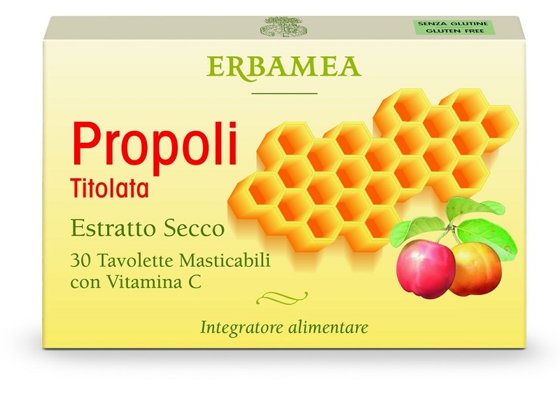 PROPOLI TITOLATA 30 TAVOLETTE MASTICABILI - Farmapanda Srl