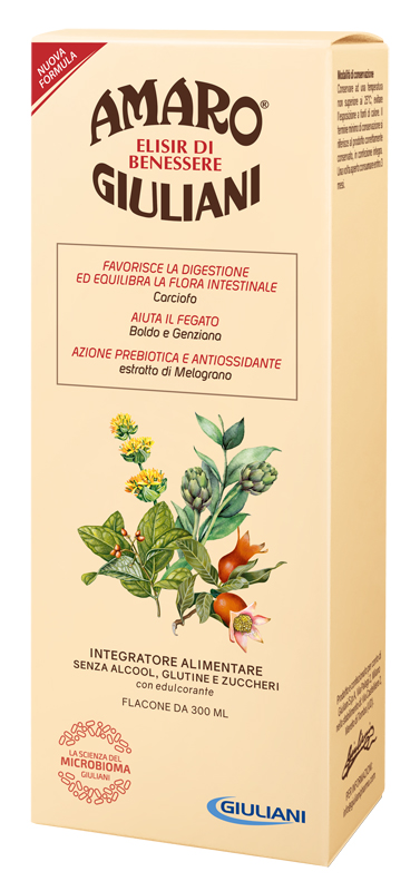 AMARO GIULIANI ELISIR BENESSERE 300 ML NUOVA FORMULA - Farmapanda Srl