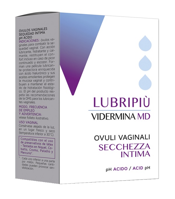 VIDERMINA LUBRIPIU' OVULI VAGINALI 2 BLISTER DA 5 OVULI - Farmapanda Srl