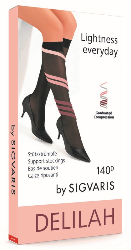 SIGVARIS DELILAH 140 DENARI FLAT GAMBALETTO SKIN 4 - Farmapanda Srl