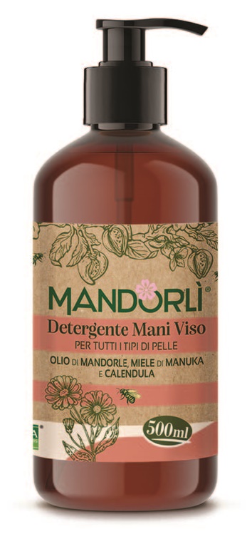 MANDORLI DETERGENTE MANI VISO PER TUTTI I TIPI DI PELLE 500 ML - Farmapanda Srl