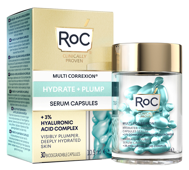 ROC MULTI CORREXION HYDRATE+ PLUMP SIERO VISO IN CAPSULE 30 CAPSULE - Farmapanda Srl