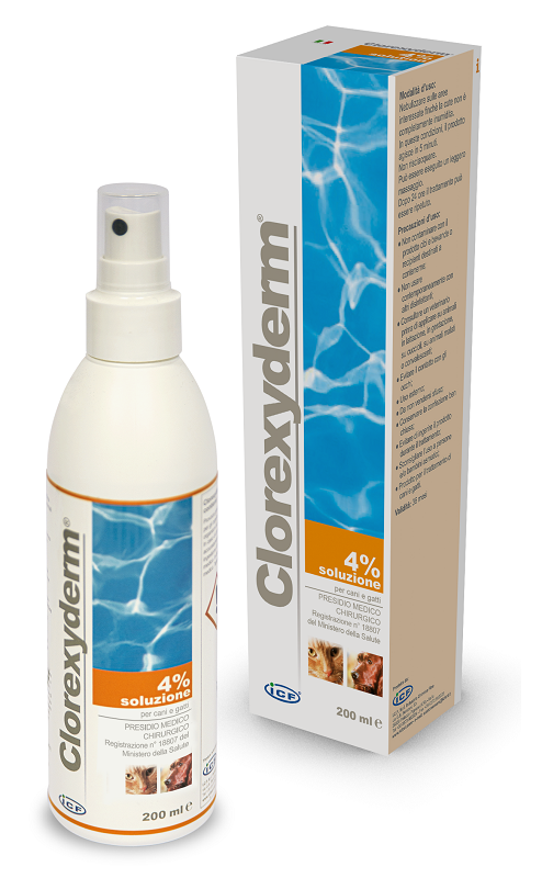 CLOREXYDERM SOLUZIONE 4% 200 ML - Farmapanda Srl