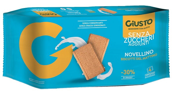 GIUSTO SENZA ZUCCHERO BISCOTTI MATTINO 350 G - Farmapanda Srl