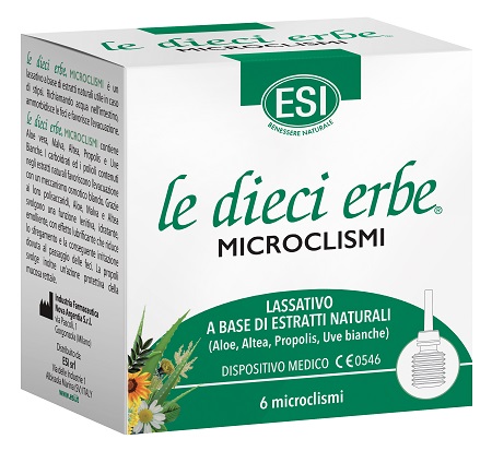 ESI LE DIECI ERBE MICROCLISMI 6 PEZZI - Farmapanda Srl