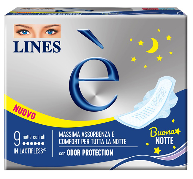 LINES E' NOTTE CARRY PACK 9 PEZZI - Farmapanda Srl