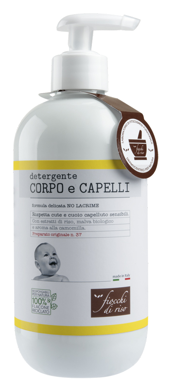 FIOCCHI DI RISO DETERGENTE CORPO/CAPELLI CAMOMILLA 400 ML - Farmapanda Srl