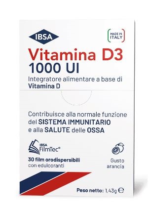 VITAMINA D3 IBSA 1000UI 30 FILM ORODISPERSIBILI - Farmapanda Srl