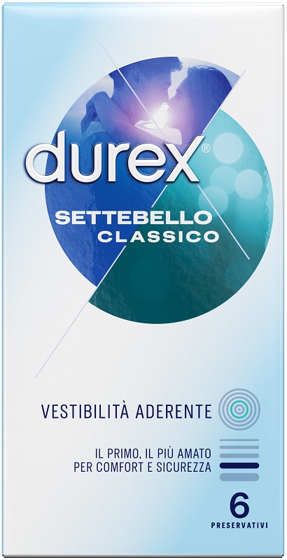 PROFILATTICO DUREX SETTEBELLO CLASSICO 6 PEZZI - Farmapanda Srl