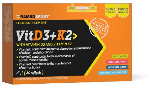 VITD3+K2 30 SOFTGELS - Farmapanda Srl