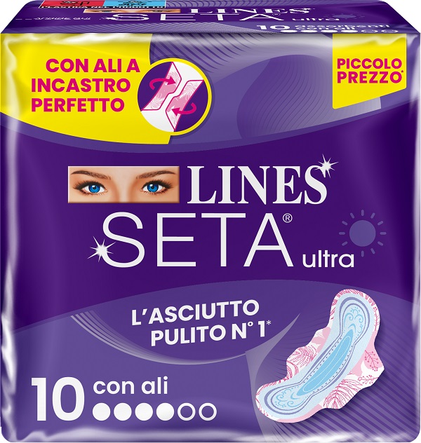 LINES SETA ULTRA ASSORBENTI ALI DWCT 10 PEZZI - Farmapanda Srl