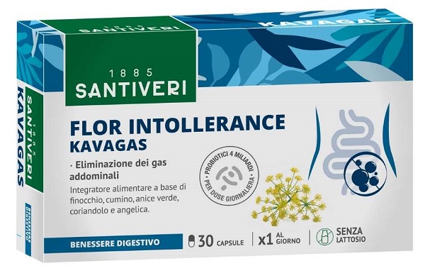 FLOR INTOLLERANCE KAVAGAS 30 CAPSULE - Farmapanda Srl