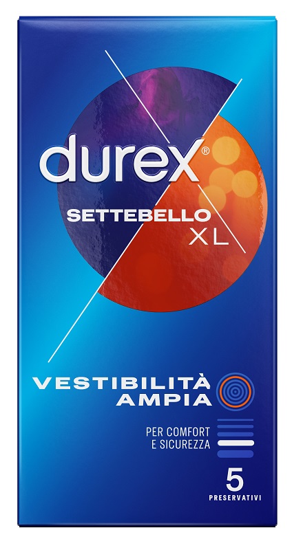 PROFILATTICO DUREX SETTEBELLO XL 5 PEZZI - Farmapanda Srl