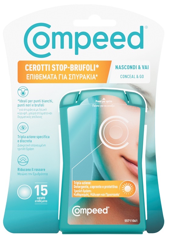 COMPEED CEROTTI STOP BRUFOLI NASCONDI & VAI 15 PEZZI - Farmapanda Srl