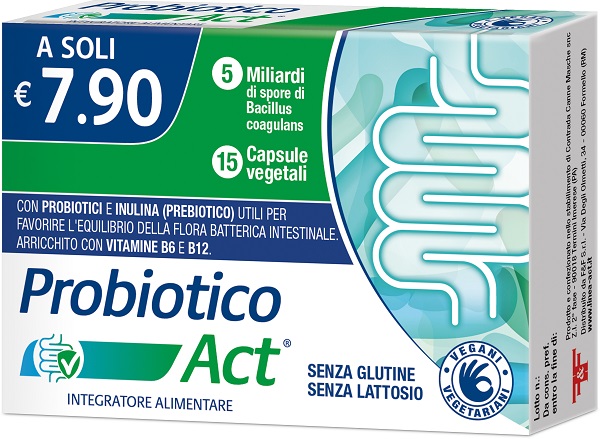 PROBIOTICO ACT 15 CAPSULE VEGETALI - Farmapanda Srl