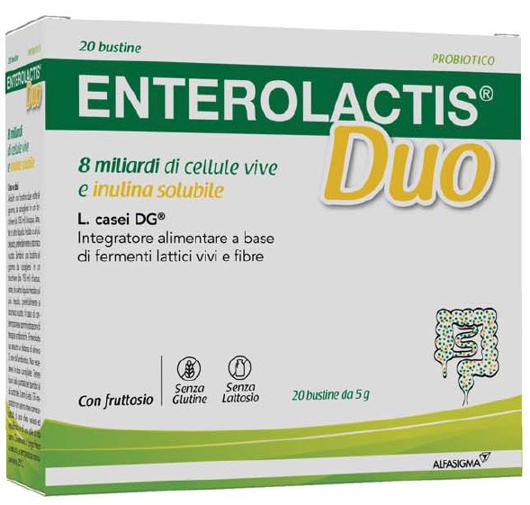 ENTEROLACTIS DUO INULINA 20 BUSTINE 5 G - Farmapanda Srl