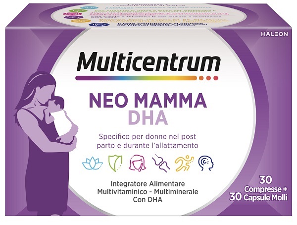MULTICENTRUM NEO MAMMA DHA 30 COMPRESSE + 30 CAPSULE MOLLI - Farmapanda Srl