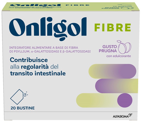 ONLIGOL FIBRE PRUGNA 20 BUSTINE - Farmapanda Srl