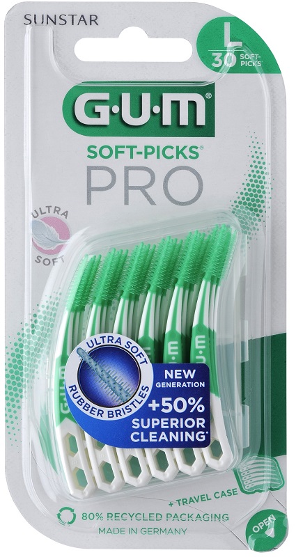 GUM SOFT PICK PRO LARGE 30 PEZZI - Farmapanda Srl