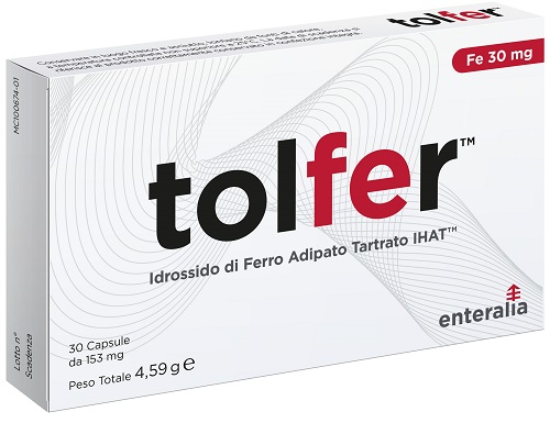 TOLFER IHAT IDROSSIDO FERRO ADIPATO TARTRATO NANO 30 CAPSULE - Farmapanda Srl
