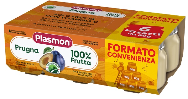 PLASMON OMOGENEIZZATO PRUGNA 6X80 G - Farmapanda Srl