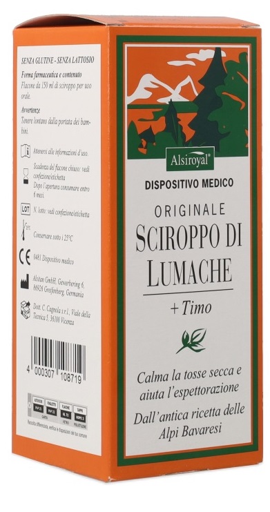 SCIROPPO LUMACHE ORIGINALE ALSITAN 150 ML - Farmapanda Srl