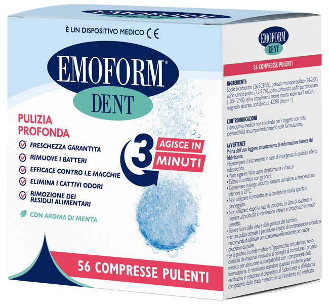 COMPRESSE PULENTI EMOFORM DENT 56 PEZZI - Farmapanda Srl