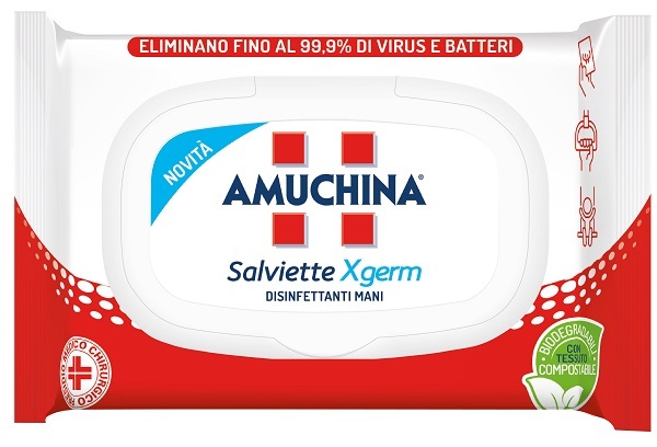 AMUCHINA XGERM SALVIETTINE MANI 20 PEZZI - Farmapanda Srl