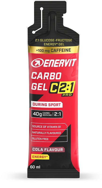 ENERVIT C2 1 PRO CARBO GEL COLA CON CAFFEINA 60 ML - Farmapanda Srl