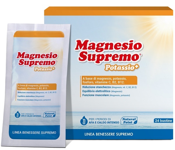 MAGNESIO SUPREMO POTASSIO+ 24 BUSTINE - Farmapanda Srl