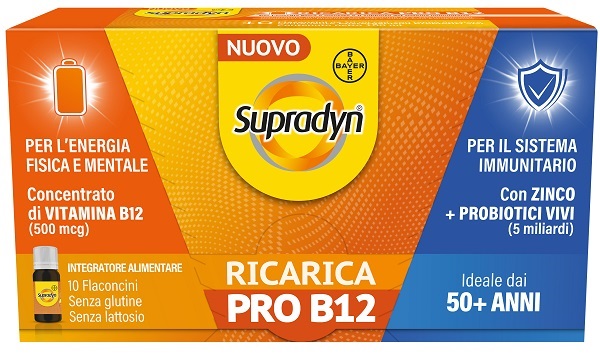 SUPRADYN RICARICA PRO B12 10 FLACONCINI - Farmapanda Srl