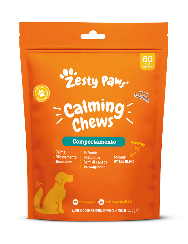 ZESTY PAWS CALMING 60 CHEWS TURKEY - Farmapanda Srl