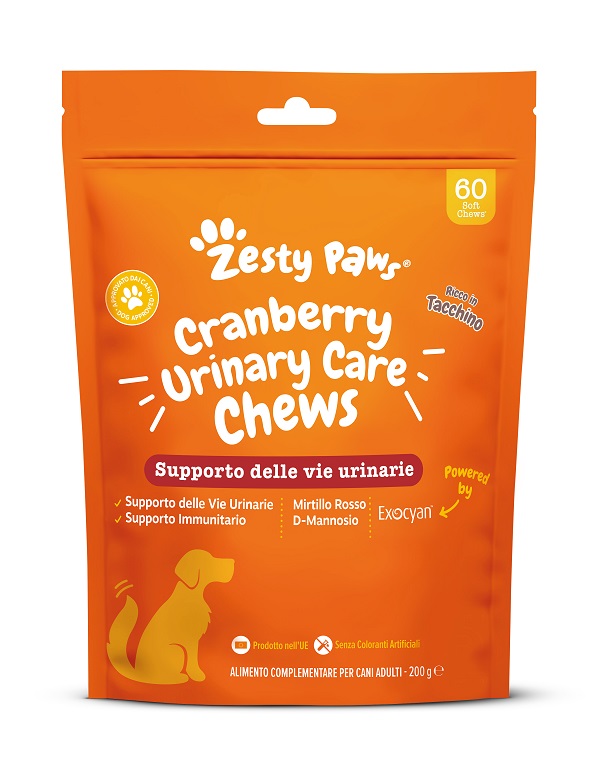 ZESTY PAWS CRANBERRY URINARY CARE 60 CHEWS - Farmapanda Srl
