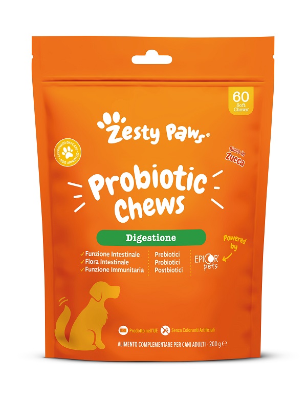 ZESTY PAWS PROBIOTIC 60 CHEWS PUMPKIN - Farmapanda Srl