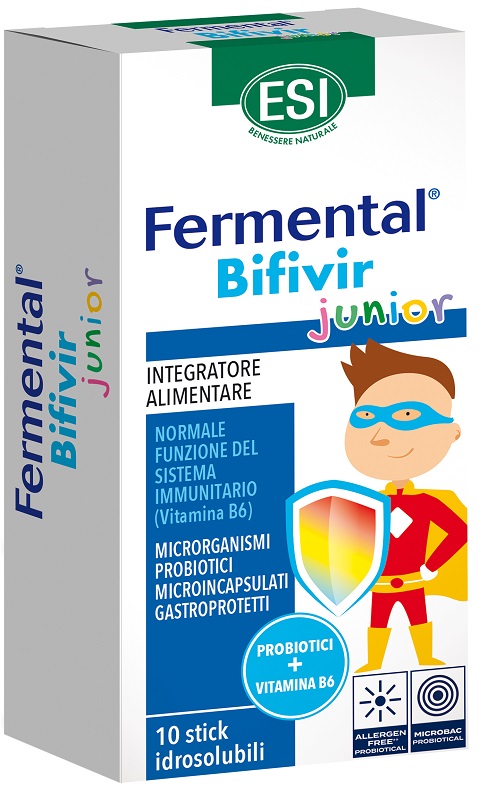 ESI FERMENTAL BIFIVIR JUNIOR 10 STICK IDROSOLUBILI - Farmapanda Srl